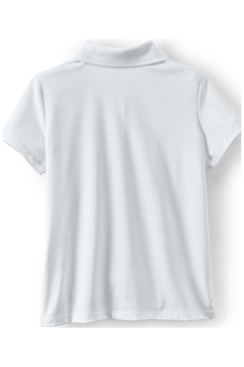 School Uniform Girls Short Sleeve Feminine Fit Rapid Dry Polo Shirt, Alternate, color, White