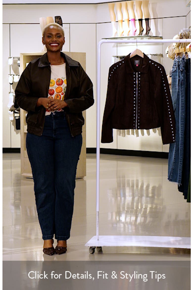 Studded Faux Suede Trucker Jacket video