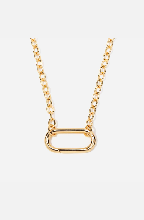 Oval Link Connector Necklace