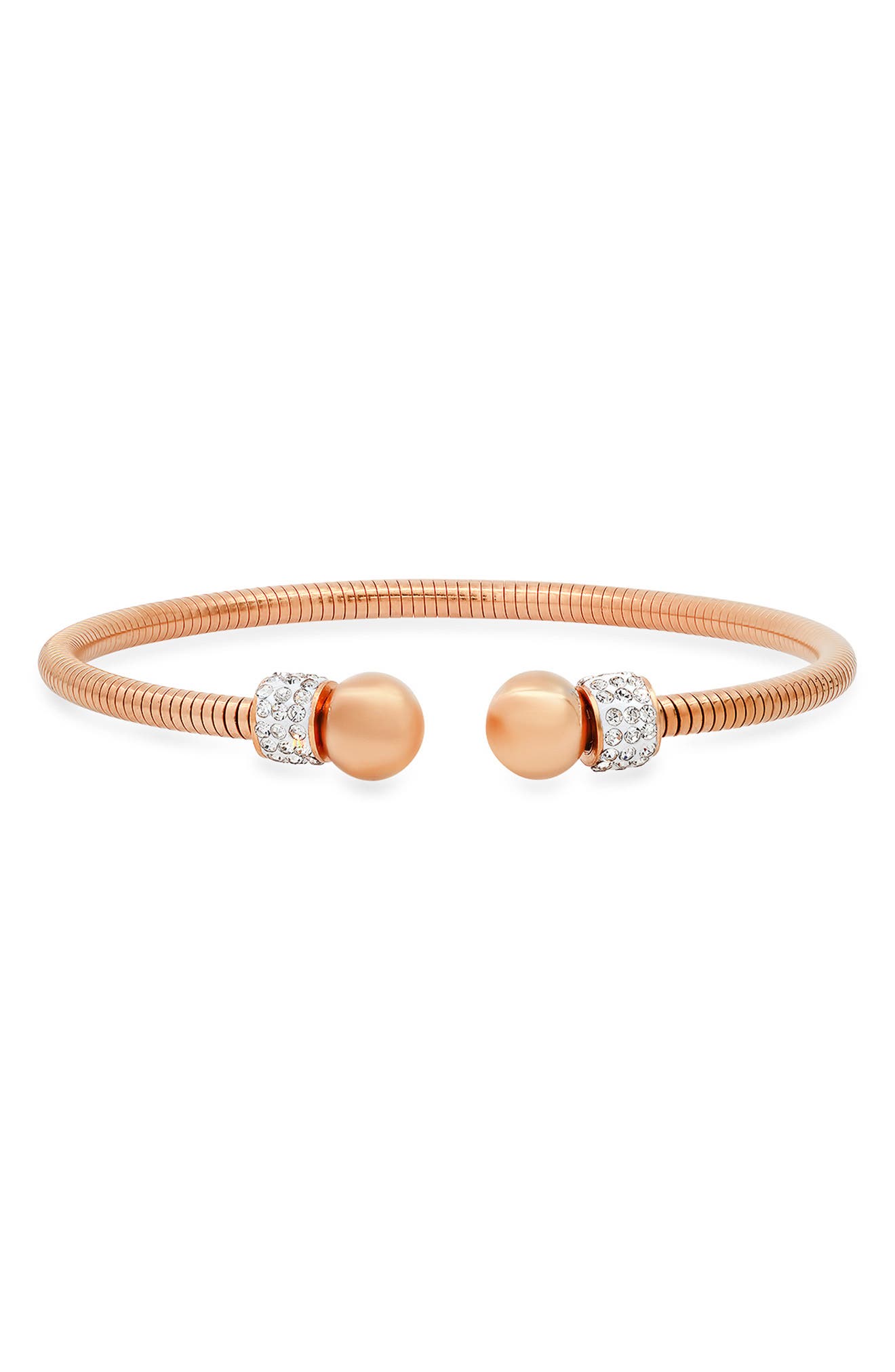 STEELTIME HMY JEWELRY Crystal Cuff Bracelet