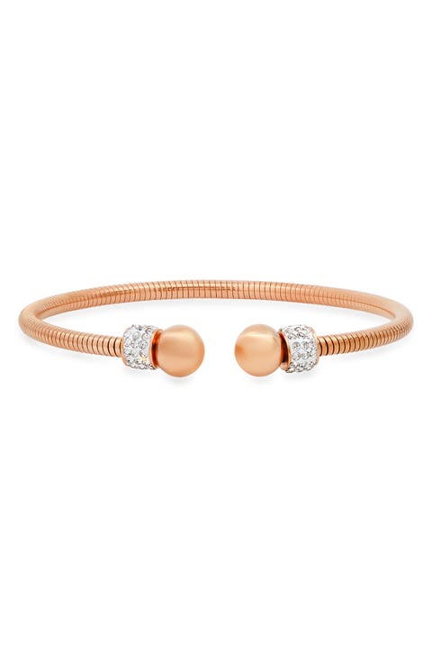 HMY JEWELRY Crystal Cuff Bracelet