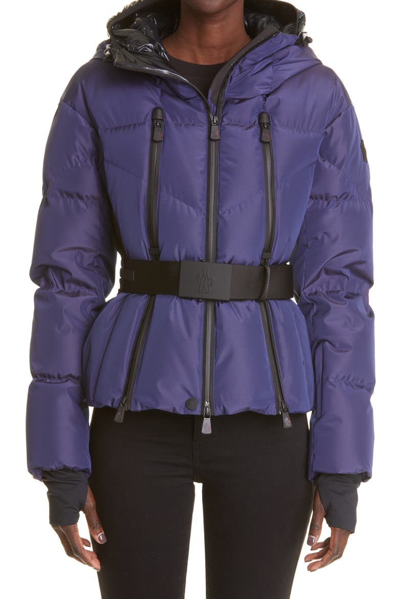 Goncelin Hooded Zip 750 Fill Power Down Puffer Jacket, Main, color, NAVY