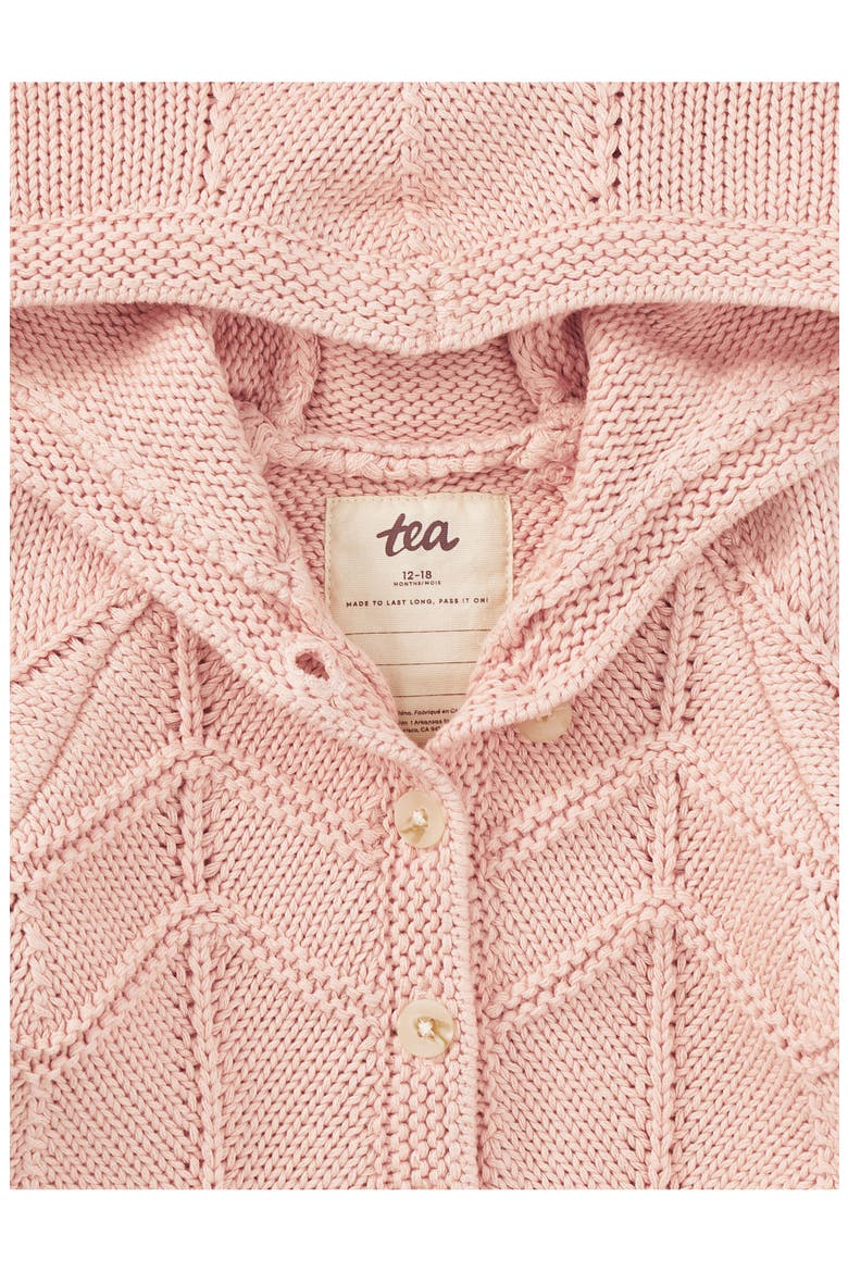 Creature Comfort Baby Cardigan, Alternate, color, Rosada