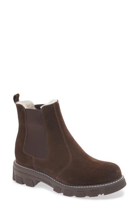 Dawson Faux Shearling Lined Chelsea Boot (Women)