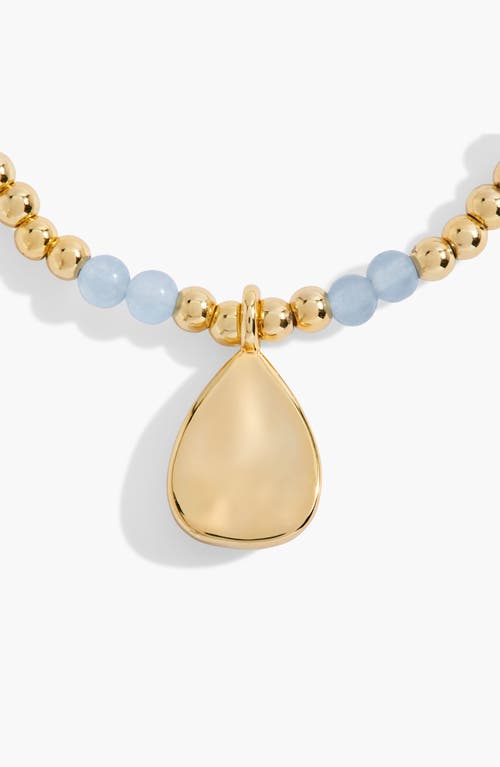 A Littles & Co. A Littles & Co Birthstone A Little March Bracelet