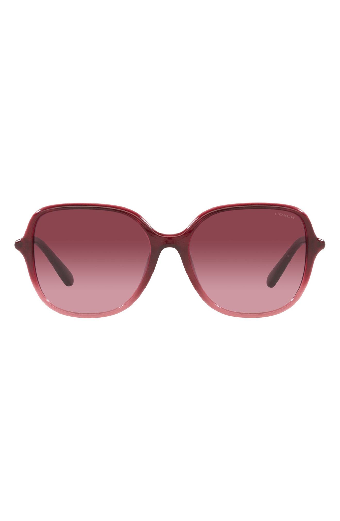 COACH 55mm Gradient Square Sunglasses
