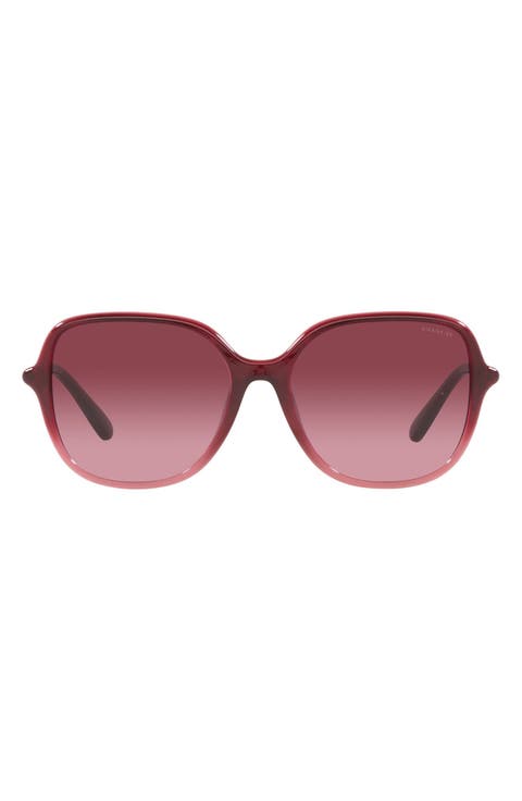 55mm Gradient Square Sunglasses