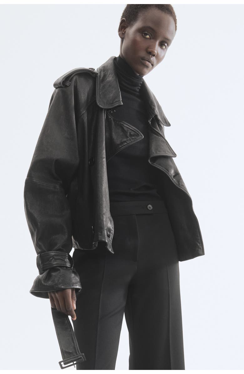 H&M Bootcut Ankle-length Trousers, Alternate, color, 