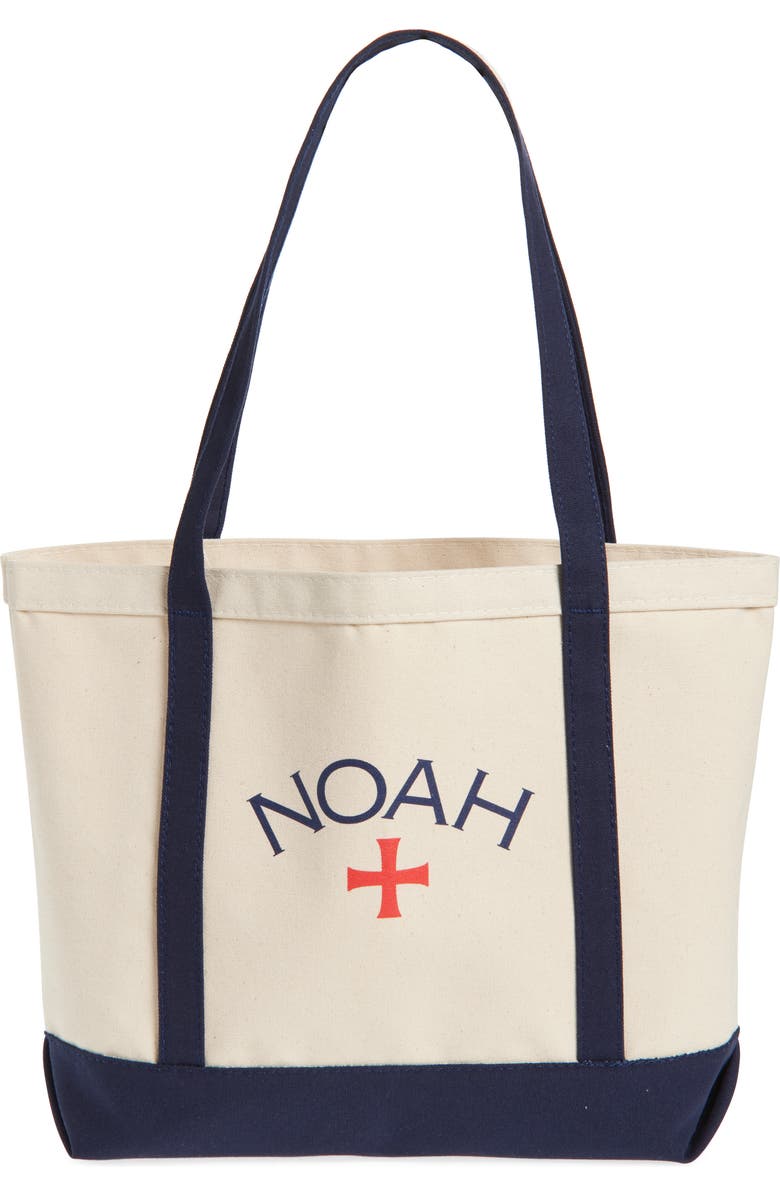 Noah Core Logo Tote, Main, color, Navy Natural