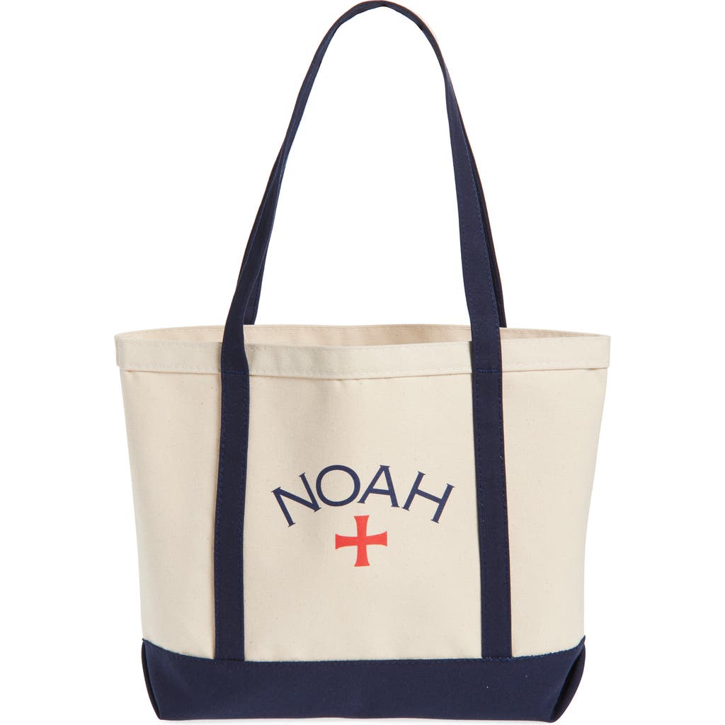Noah Core Logo Tote In Navy Natural