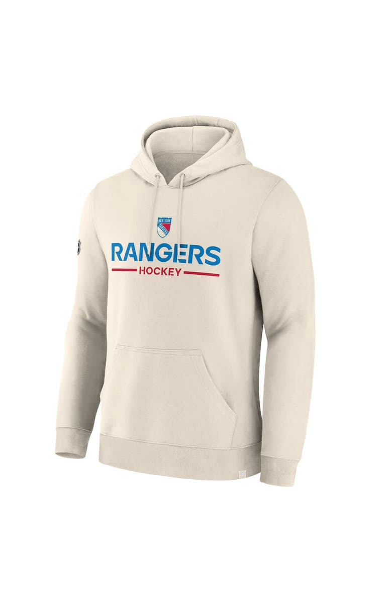 FANATICS Men's Fanatics Beige New York Rangers Centennial Fleece Hoodie, Alternate, color, Beige