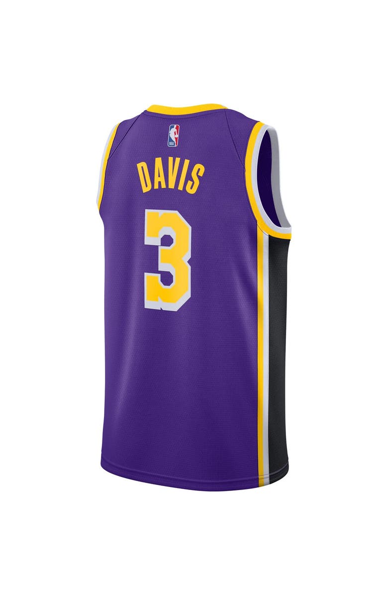 Jordan Brand Men's Jordan Brand Anthony Davis Purple Los Angeles Lakers 2020/21 Swingman Jersey - Statement Edition, Alternate, color, 