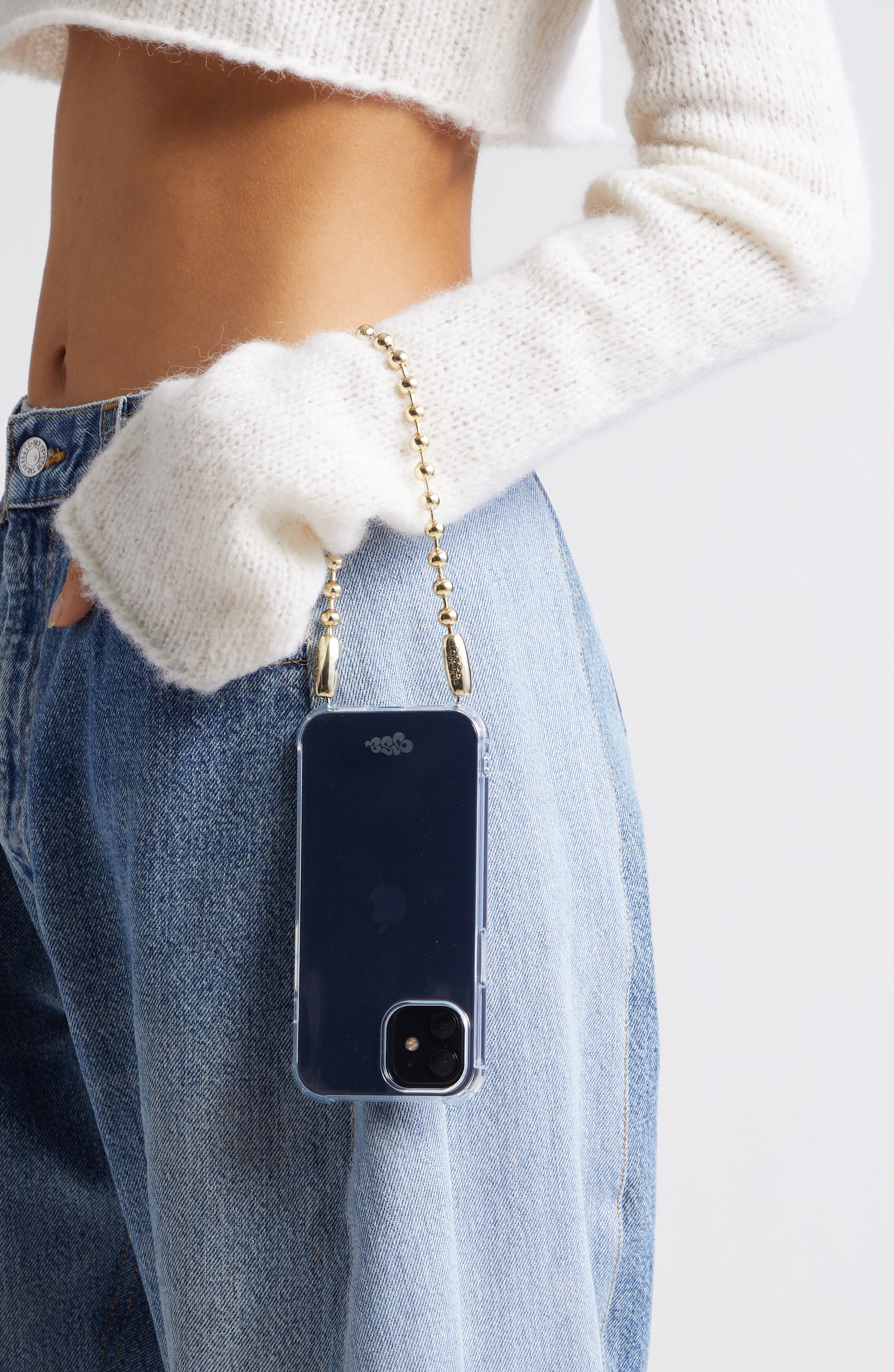 Ball Chain Wrist Strap, Alternate, color, GOLD HP-104