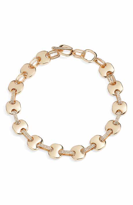 Open Edit Crystal Statement Collar Necklace