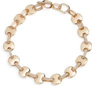 Open Edit Crystal Statement Collar Necklace