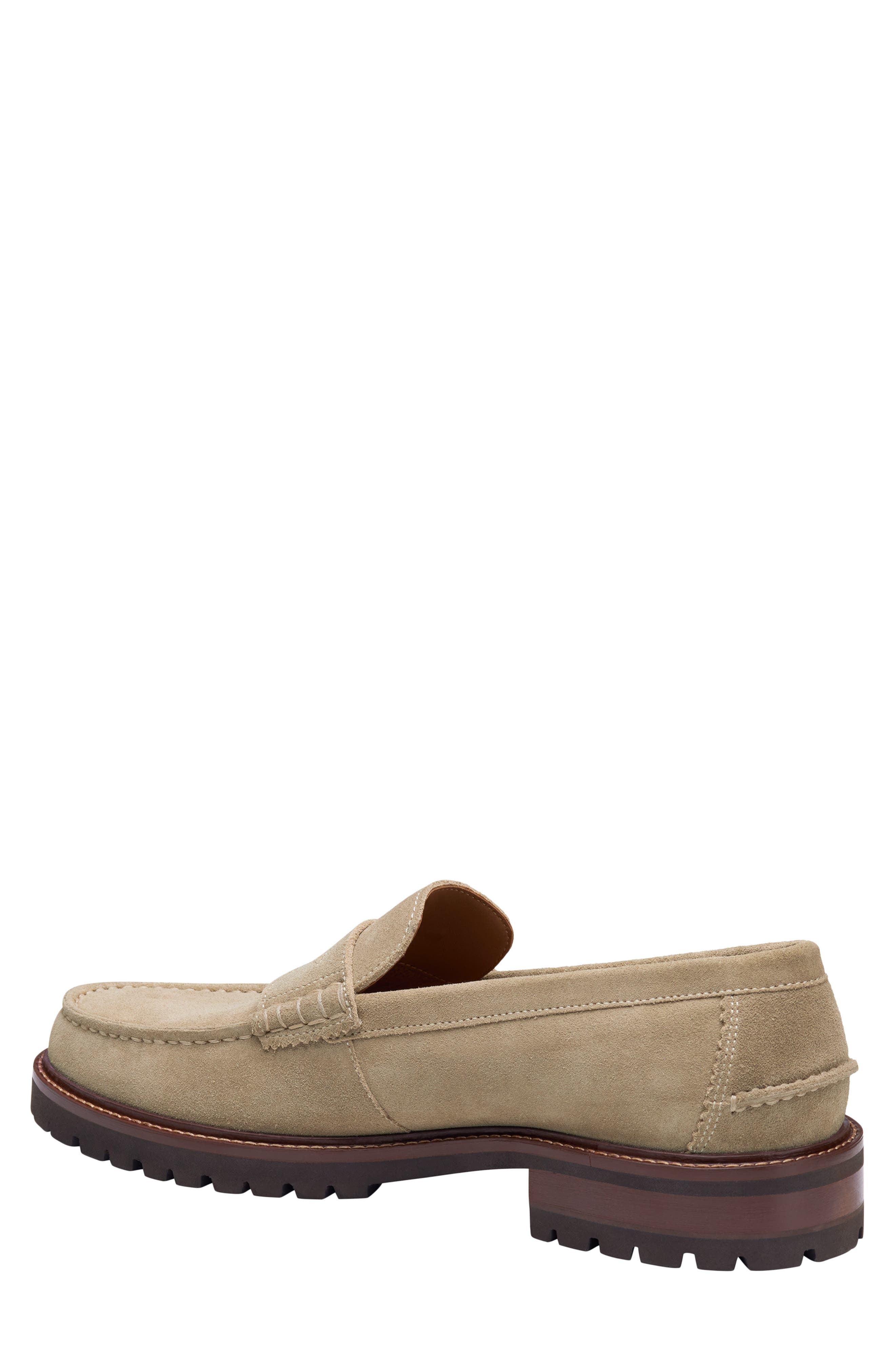 Johnston & Murphy Collier Penny Loafer, Alternate, color, Beige Suede