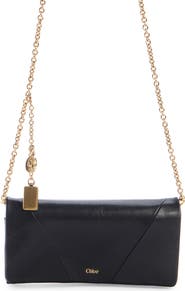 Chloé Spin Leather Wallet On A Chain