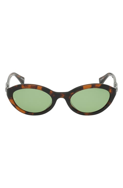 52mm Oval Sunglasses