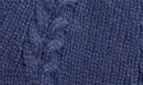 Marine Layer Everly Cable Knit Cardigan In Blue