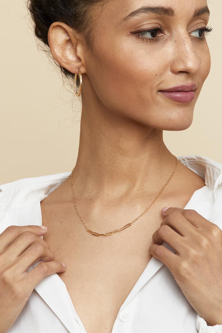14K Yellow Gold Venice Center Cut Necklace, Alternate, color, Yellow Gold