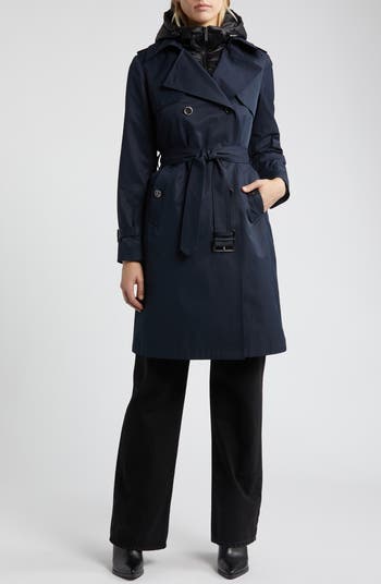 Michael kors double breasted trench coat best sale