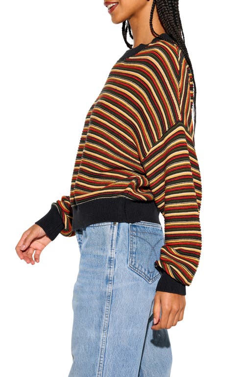 Spiritual Gangster Rue Ottoman Oversize Sweater In Multi