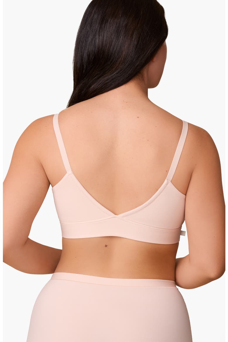 Bliss Triangle Bralette, Alternate, color, Rose