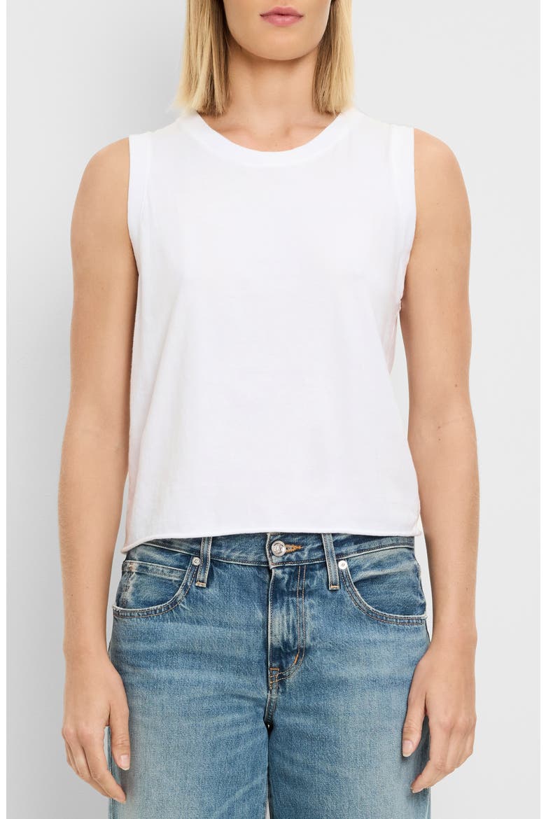 Junia Cotton Tank, Main, color, WHITE