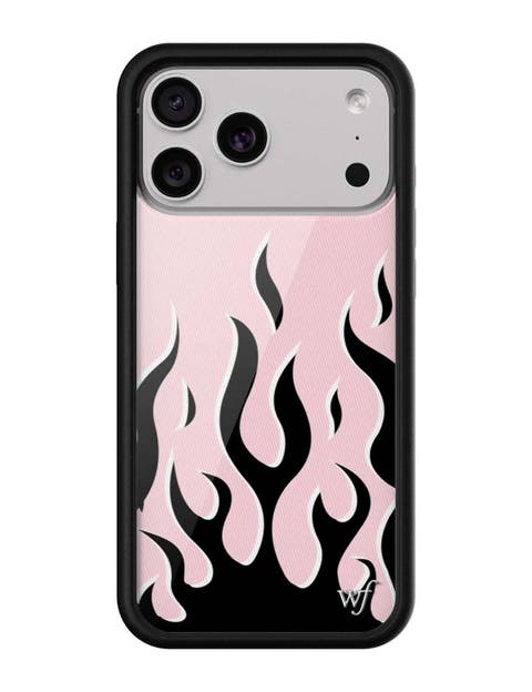 Flames | Pink & Black iPhone 17/Air/17 Pro/17 Pro Max Case