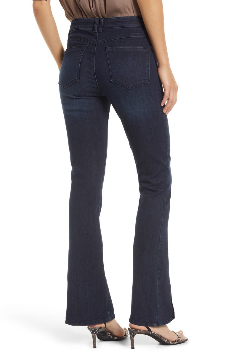 Wit & Wisdom Ab-Solution Itty Bitty High Waist Slit Hem Bootcut Jeans, Alternate, color,