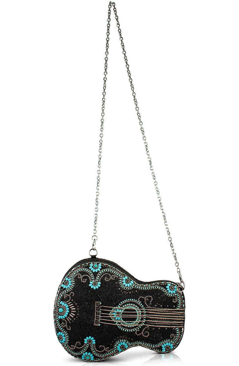 Mary Frances Accessories Turquoise Tune Crossbody Handbag, Alternate, color, Black