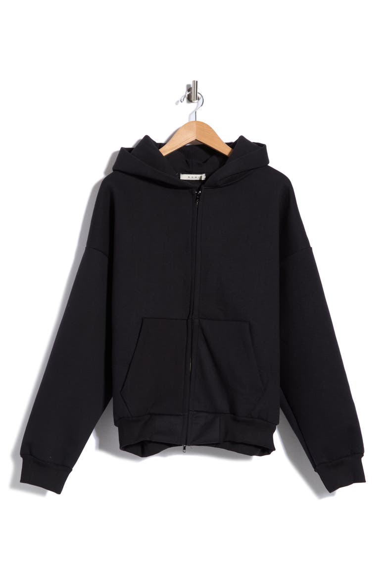 Stiff Lounge Zip-Up Hoodie, Main, color, BLACK