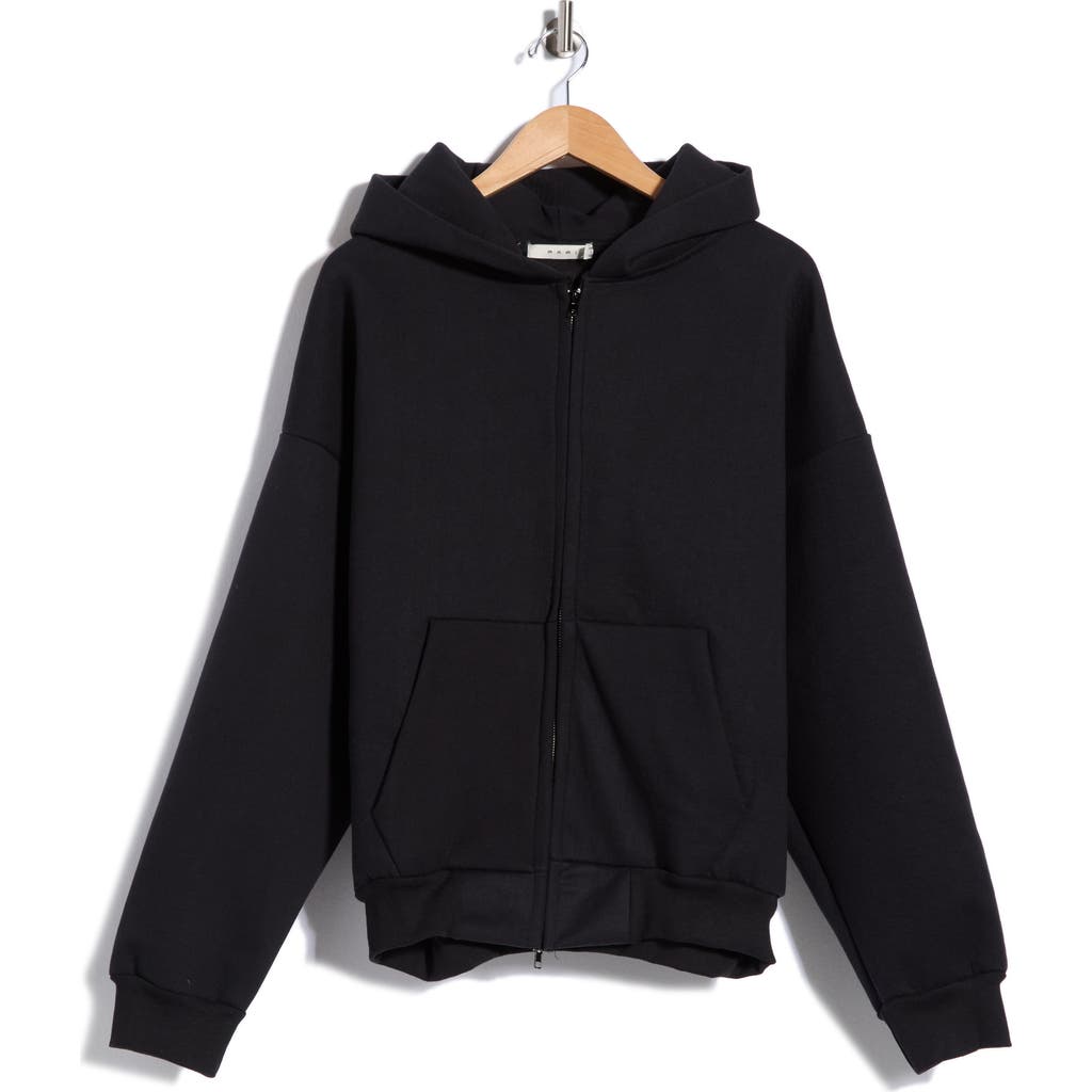 Mnml Stiff Lounge Zip-up Hoodie In Black