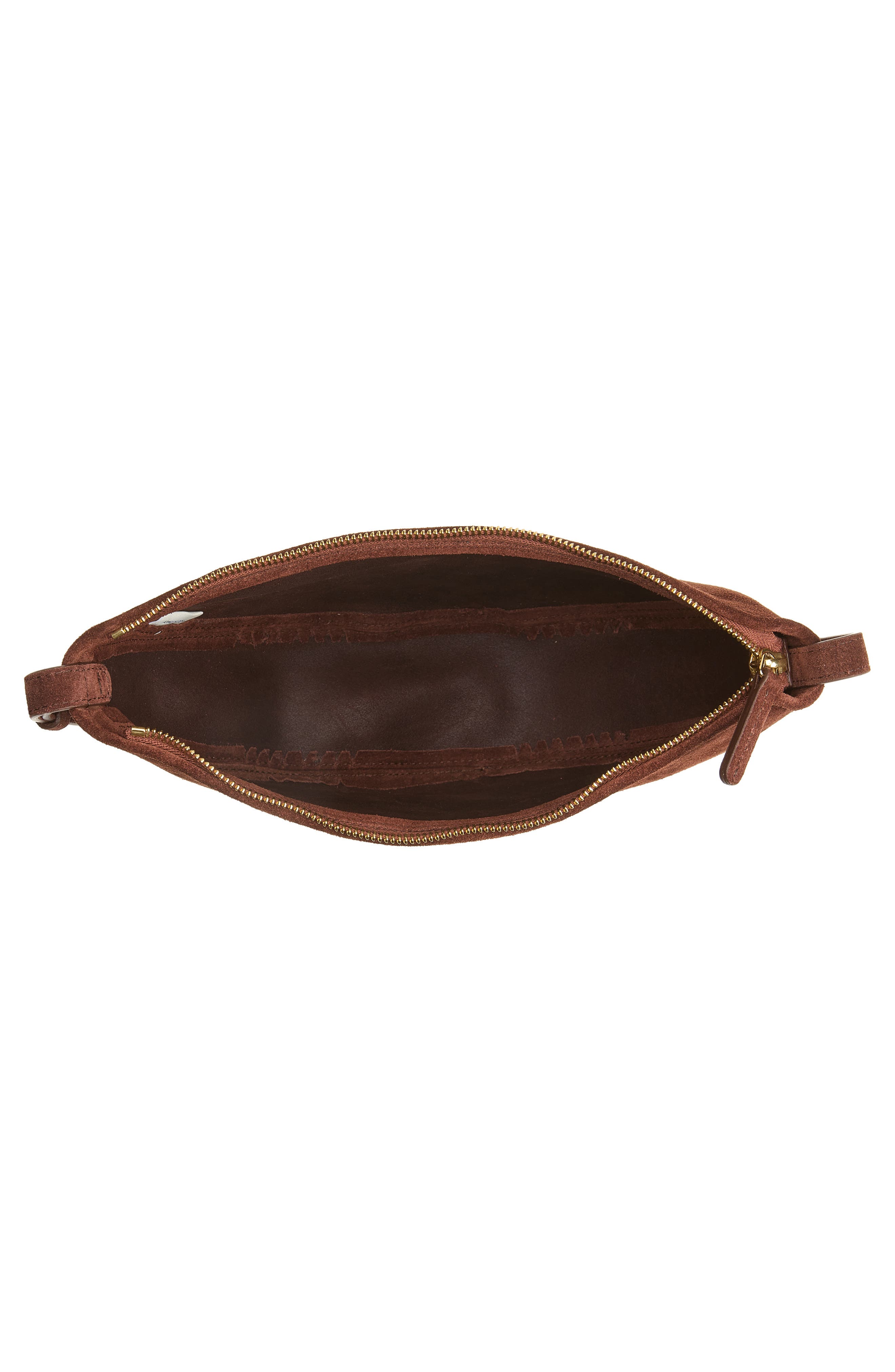 Moon Leather Sling Crossbody Bag, Alternate, color, CHOCOLATE