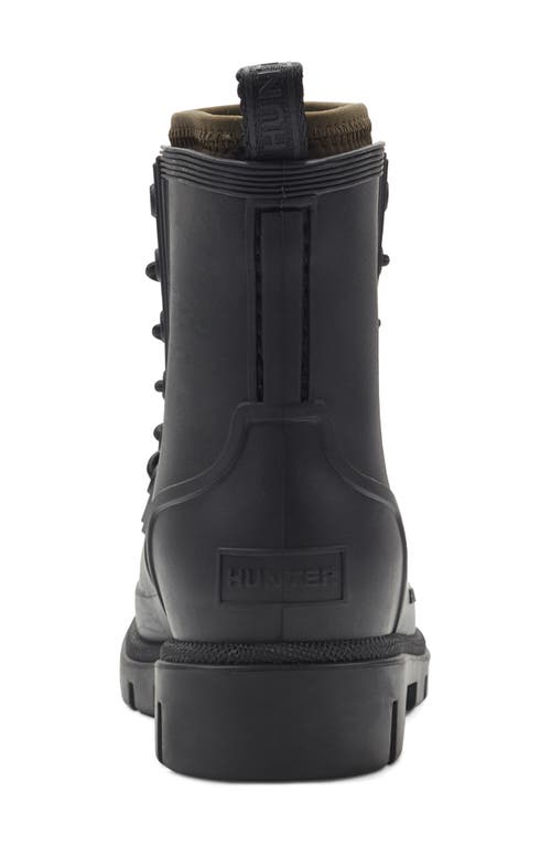 Hunter Kids' Stamp Waterproof Lace-up Rain Boot In Multi