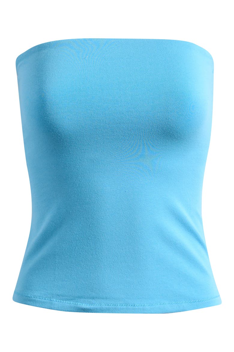 Stretch Cotton Jersey Tube Top, Alternate, color, WATER