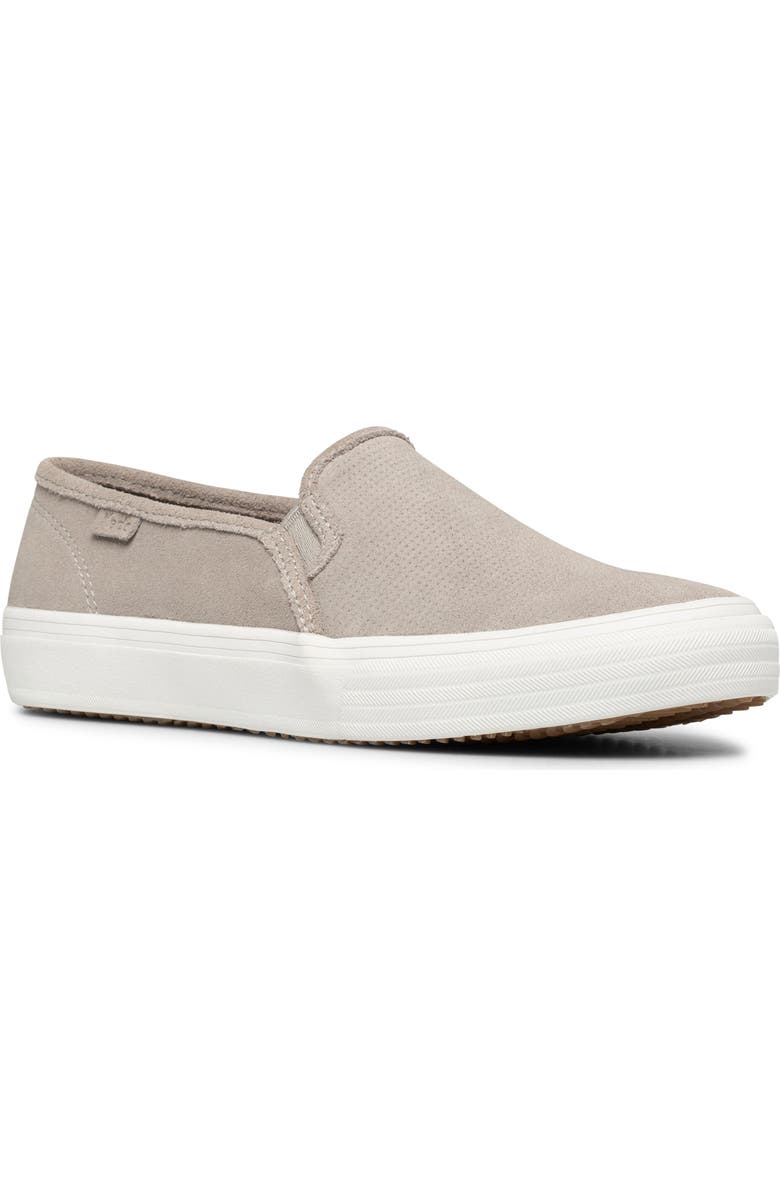 Keds<sup>®</sup> Double Decker Perforated Slip-On Sneaker, Main, color,
