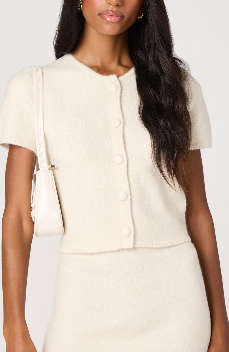 ASTR the Label Jailyn Short Sleeve Cardigan, Alternate, color, 