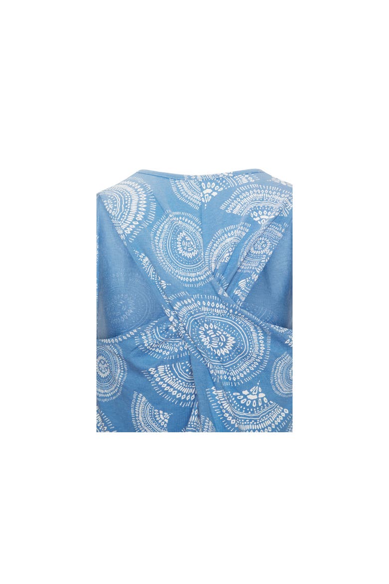 Women's Twist Back Tank Top, Alternate, color, Blue & White