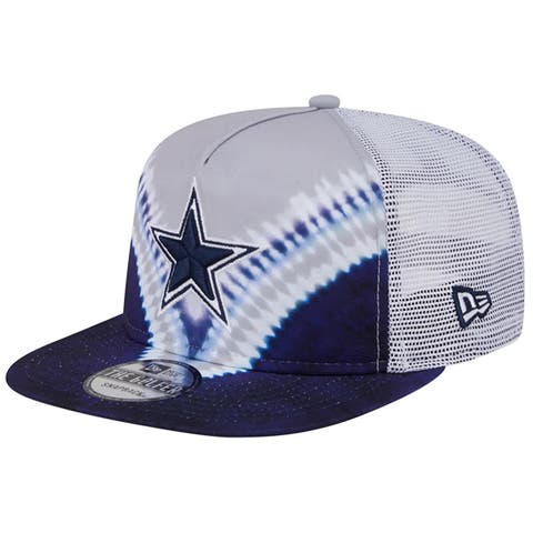 Men's New Era Gray/Navy Dallas Cowboys Throwback Dye Golfer Snapback Hat