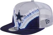 New Era Men's New Era Gray/Navy Dallas Cowboys Throwback Dye Golfer Snapback Hat
