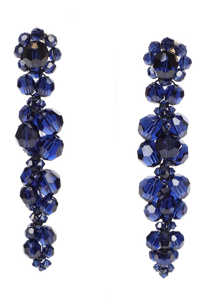 Cluster Drip Earrings, Main, color, NAVY