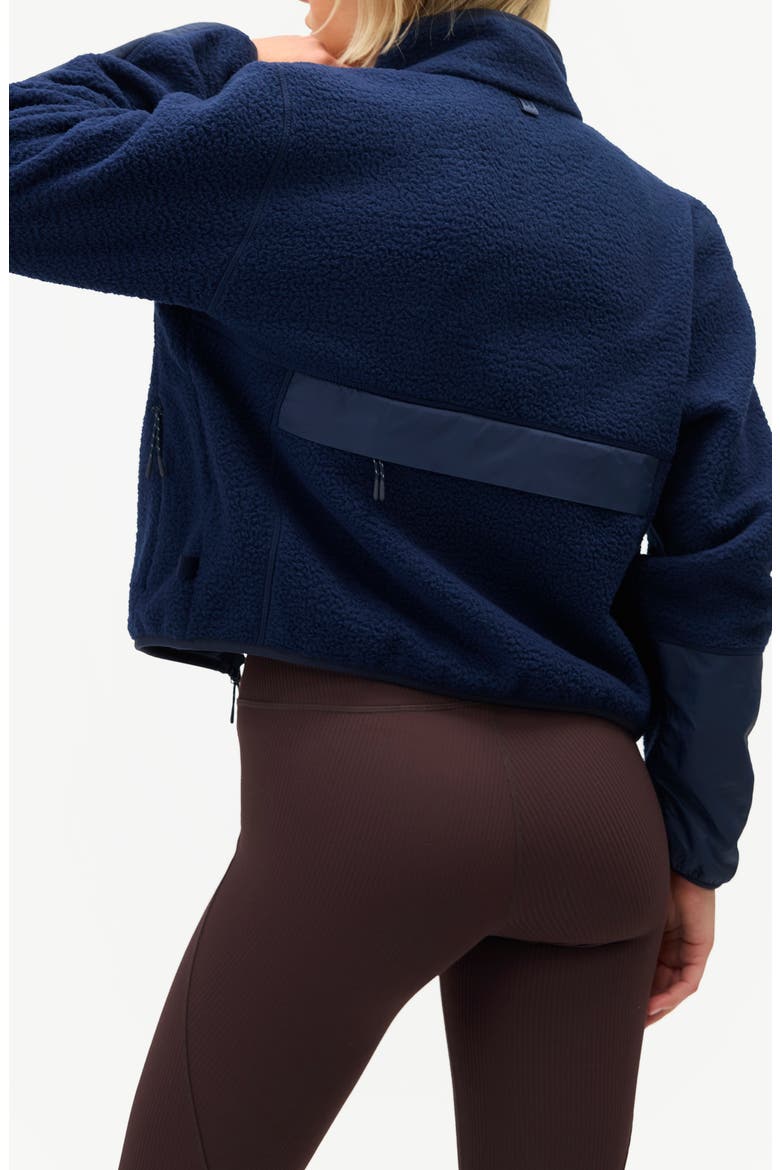 Chapelle High Pile Fleece Jacket, Alternate, color, NAVY