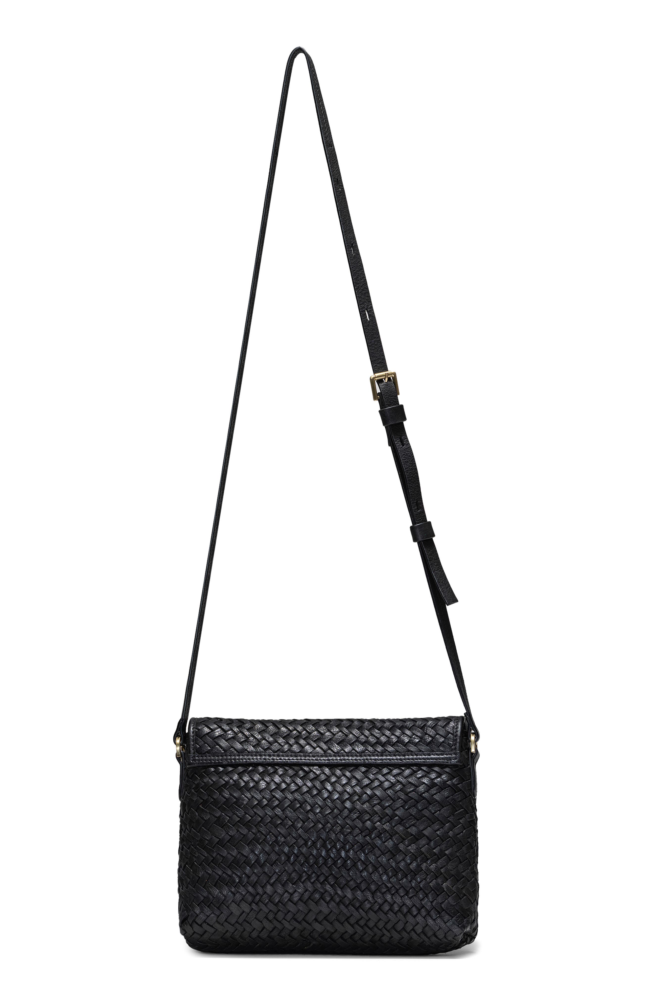 Écotorie Irving Woven Crossbody Bag, Alternate, color, Black