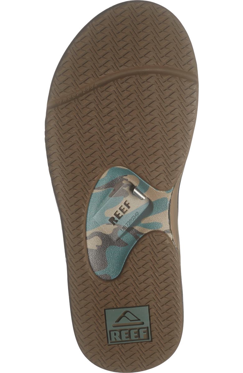 Reef Fanning Flip Flop, Alternate, color, Black/ Camo