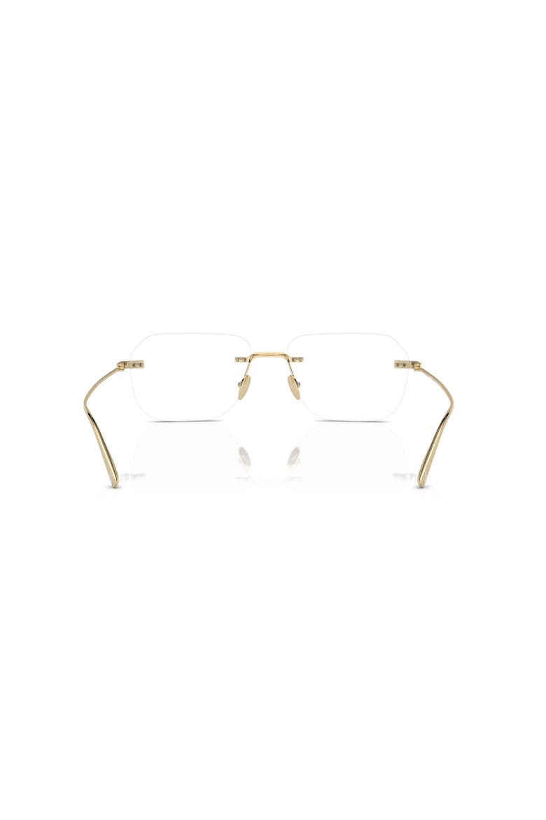 57mm Rectangle optical glasses, Alternate, color, Gold