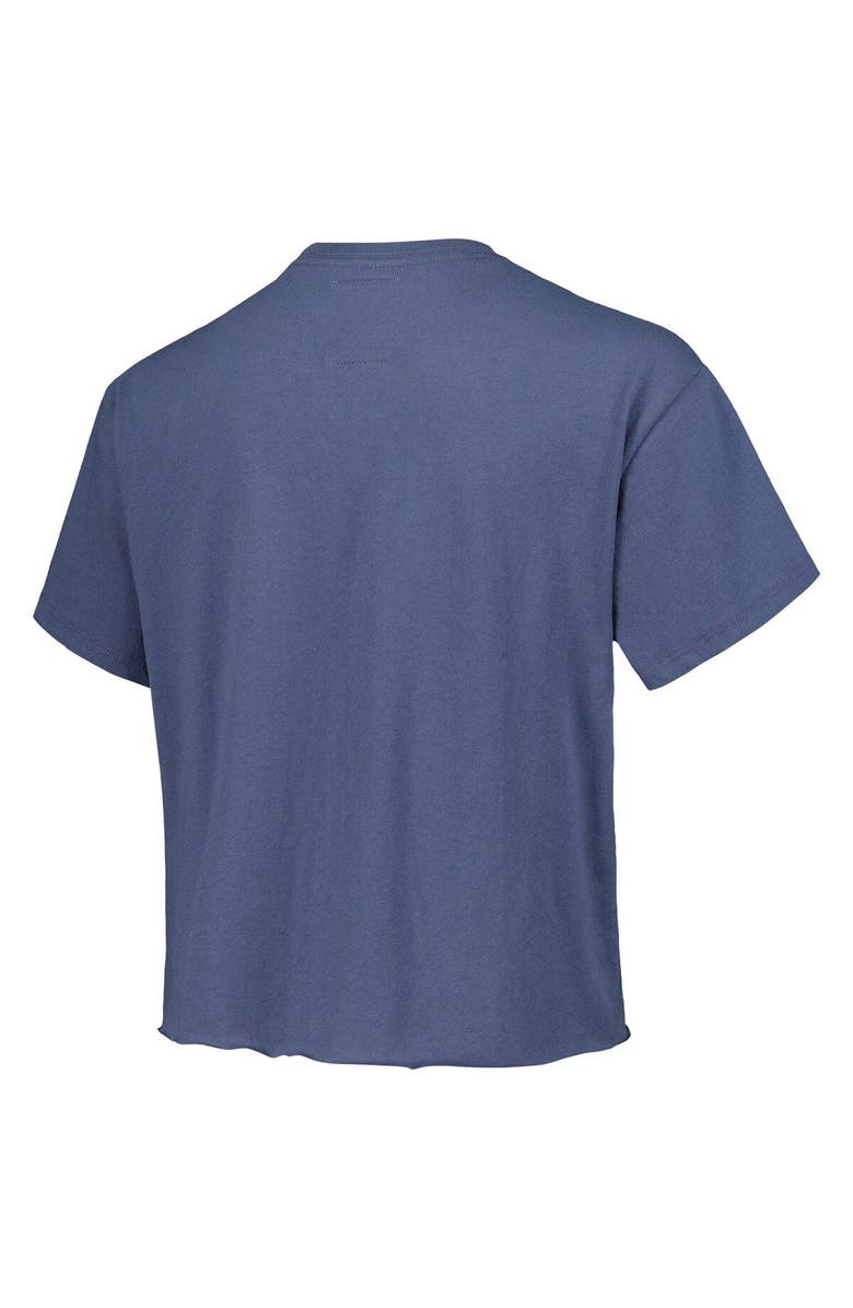 LEAGUE COLLEGIATE WEAR Women's League Collegiate Wear Navy Penn State Nittany Lions Banner Clothesline Cropped T-Shirt, Alternate, color, 