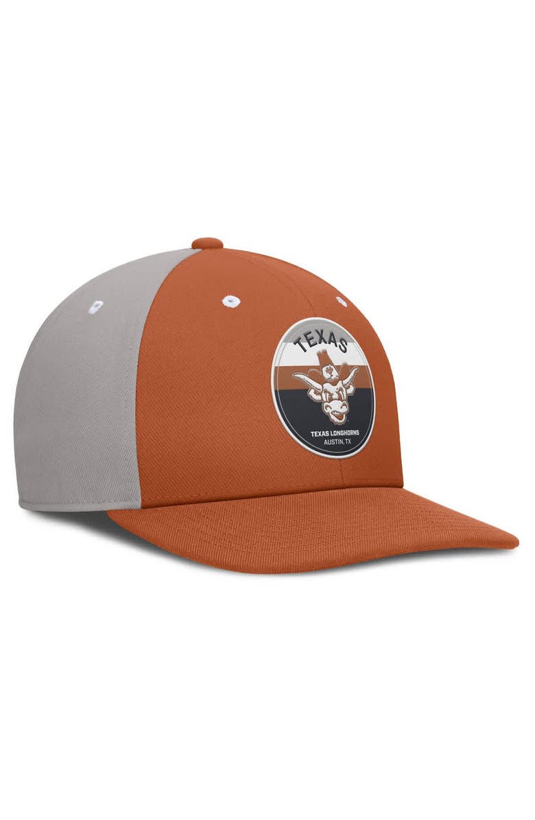 Nike Men's Nike Texas Orange/Gray Texas Longhorns Prep Pro Performance Snapback Hat, Alternate, color, Burnt Orange