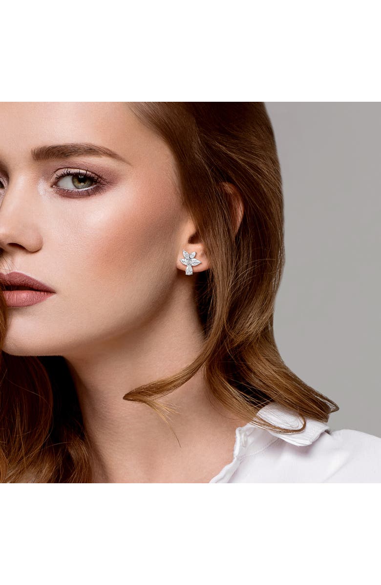 Julianna B. 1ct. t.w. Lab-Grown Diamond Cluster Drop Earrings 14k, Alternate, color,