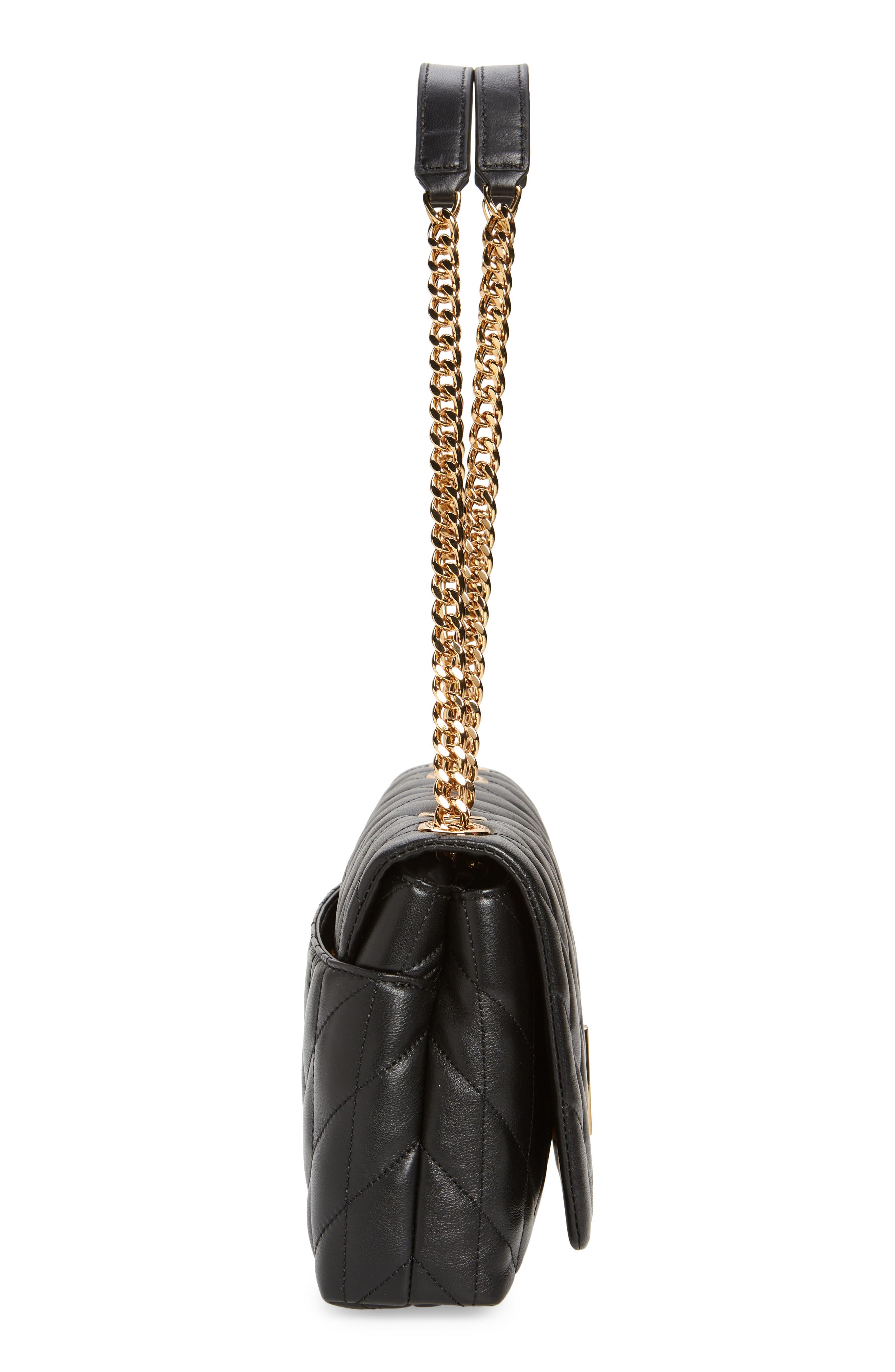 Lafayette Medium Shoulder Bag, Alternate, color, BLACK/ GOLD